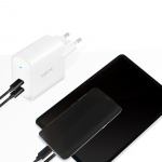 LogiLink USB-laddare 2 x USB-C PD 40W GaN LogiLink USB-laddare 2 x USB-C PD 40W GaN