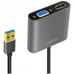 LogiLink USB-A 3.0 -> HDMI-Hona + VGA-Hona Adapter LogiLink USB-A 3.0 -> HDMI-Hona + VGA-Hona Adapter