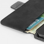 Krusell Leather Phone Wallet iPhone 13 Pro Max Svart Krusell Leather Phone Wallet iPhone 13 Pro Max Svart