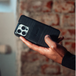 Krusell Leather Phone Wallet iPhone 13 Pro Max Svart Krusell Leather Phone Wallet iPhone 13 Pro Max Svart