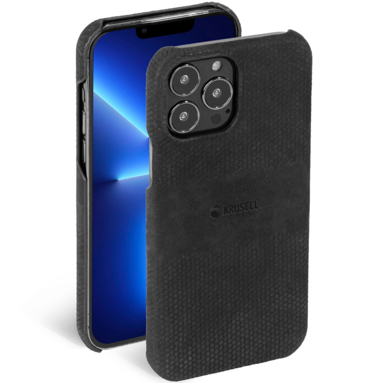 Krusell Leather Cover iPhone 13 Pro Svart Krusell Leather Cover iPhone 13 Pro Svart