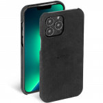 Krusell Leather Cover iPhone 13 Pro Max Svart