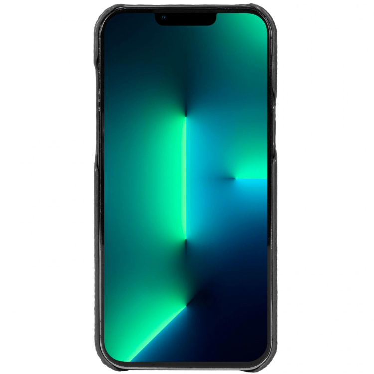 Krusell Leather Cover iPhone 13 Pro Max Svart