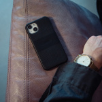 Krusell Leather Cover iPhone 13 Pro Max Svart