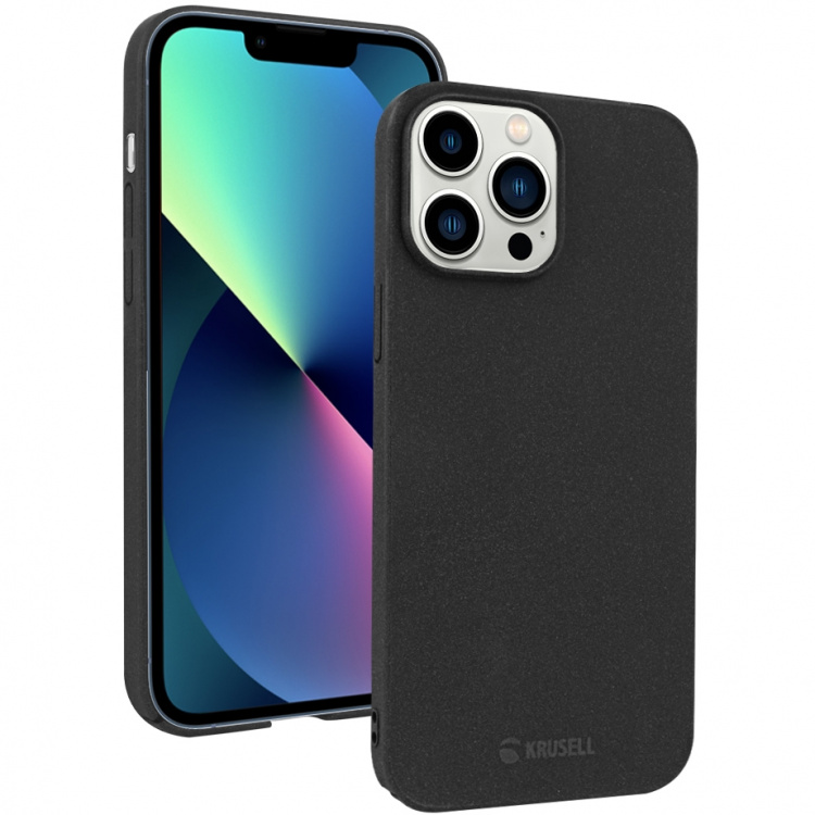 Krusell SandCover iPhone 13 Pro Max Svart Krusell SandCover iPhone 13 Pro Max Svart