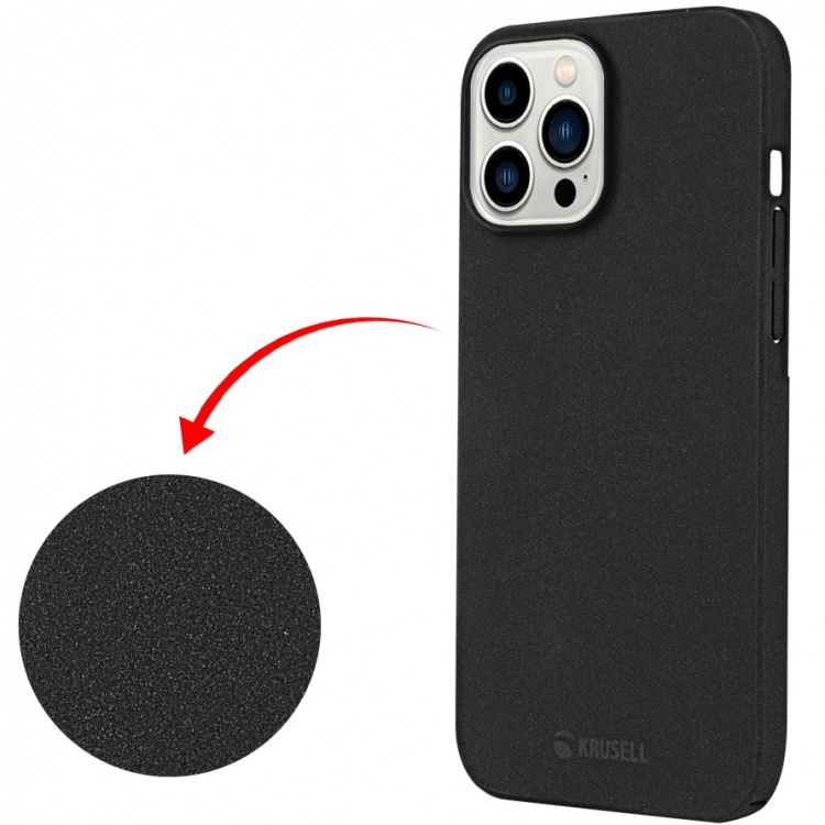 Krusell SandCover iPhone 13 Pro Max Svart Krusell SandCover iPhone 13 Pro Max Svart