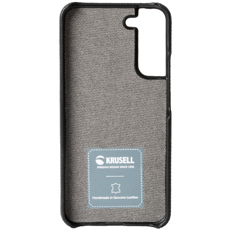 Krusell Leather Cover Galaxy S22 Svart