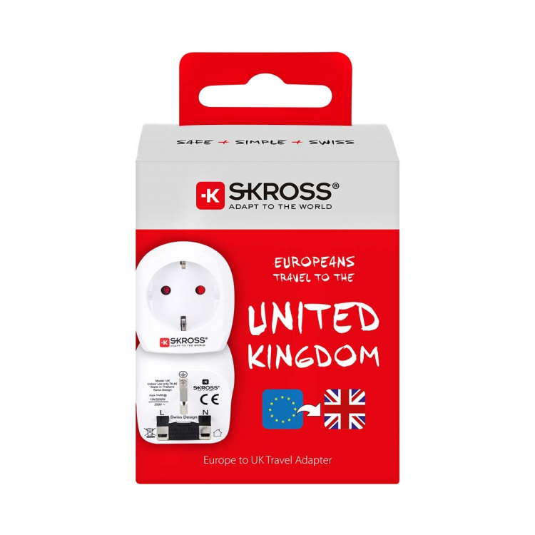SKROSS Rese Adapter Europe to UK Jordad