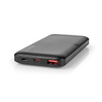 Nedis Powerbank | 10000 mAh | 1.5 / 2.0 / 3.0 A | Antal utgångar: 2 | Utgångsanslutning: 1x USB-A / 1x USB-C™ | Ingångsanslutning: 1x Micro USB / 1x USB-C™ | PD2.0 18W | Litium-polymer Nedis Powerbank | 10000 mAh | 1.5 / 2.0 / 3.0 A | Antal utgångar: 2 | Utgångsanslutning: 1x USB-A / 1x USB-C™ | Ingångsanslutning: 1x Micro USB / 1x USB-C™ | PD2.0 18W | Litium-polymer
