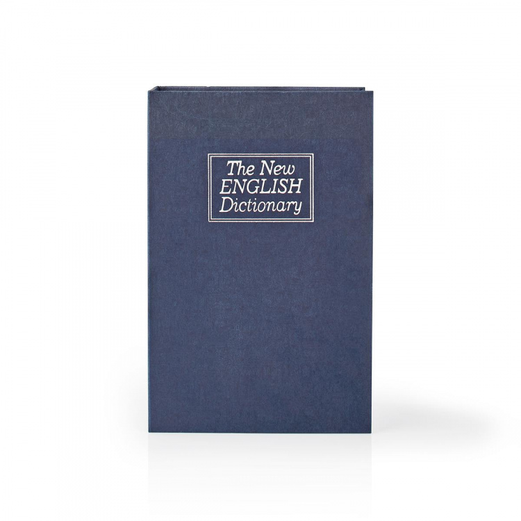 Nedis Valv | Bok Safe | Nyckelhål | Inomhus | Medium | innervolym: 1.6 l | 2 Nycklar Ingår | Blå / Silver Nedis Valv | Bok Safe | Nyckelhål | Inomhus | Medium | innervolym: 1.6 l | 2 Nycklar Ingår | Blå / Silver