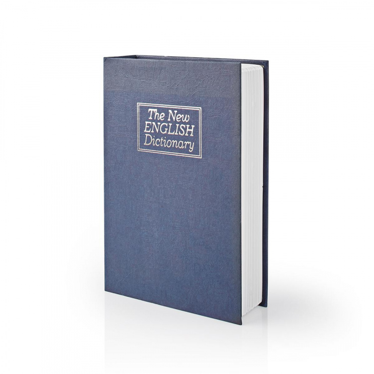 Nedis Valv | Bok Safe | Nyckelhål | Inomhus | Medium | innervolym: 1.6 l | 2 Nycklar Ingår | Blå / Silver Nedis Valv | Bok Safe | Nyckelhål | Inomhus | Medium | innervolym: 1.6 l | 2 Nycklar Ingår | Blå / Silver