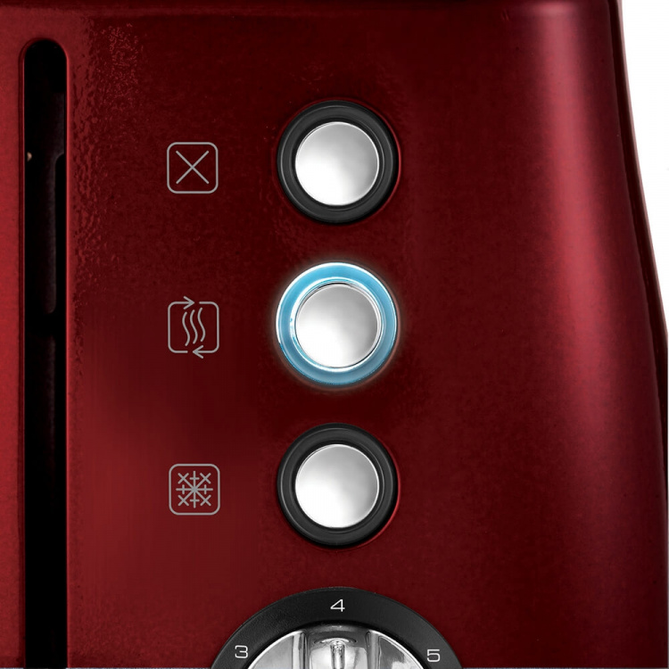 Morphy Richards Brödrost Evoke 4-brödskivor Röd