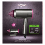 SOLAC Hårfön hopfällbar Hair&Go Ionic 1800