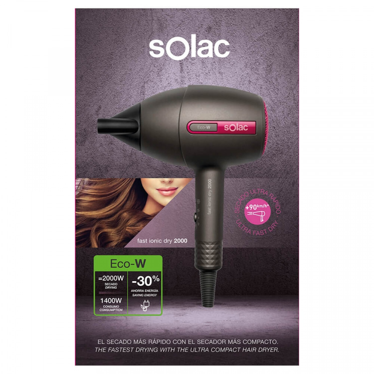 SOLAC Hårfön Fast Ionic Dry 2000