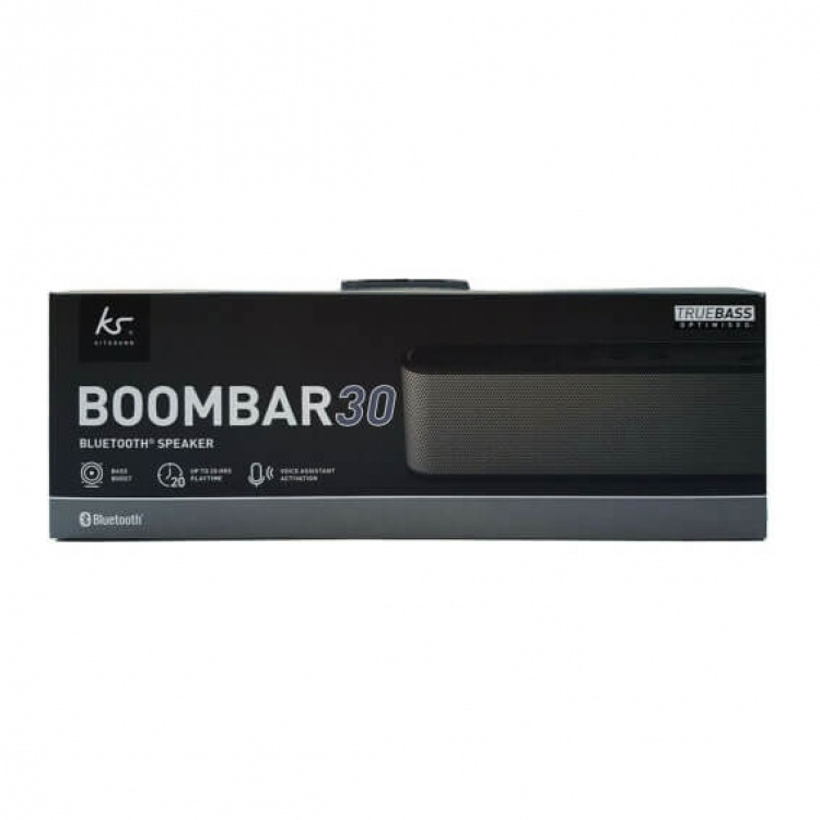 KitSound Högtalare BOOMBAR 30 Bluetooth Svart/Gunmetal