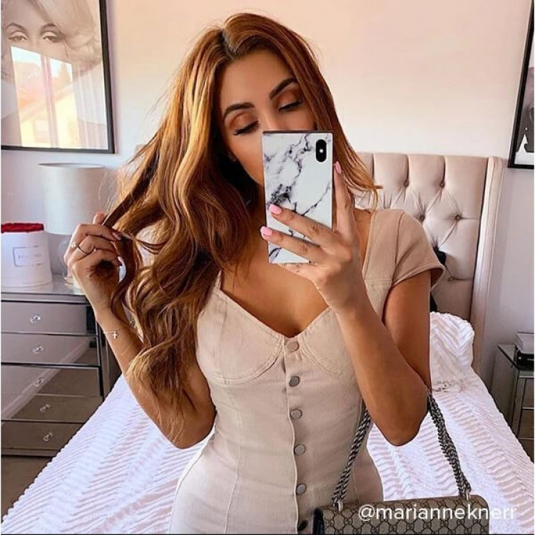 IDECOZ Mobilskal Vit Marble iPhone 8/7