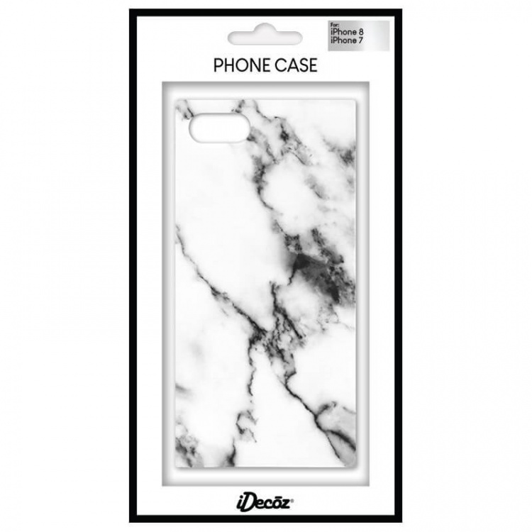 IDECOZ Mobilskal Vit Marble iPhone 8/7