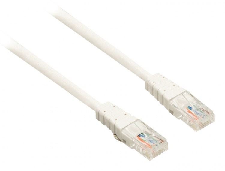 Bandridge CAT5e UTP Nätverkskabel RJ45 (8P8C) Hane - RJ45 (8P8C) Hane 7.50 m Vit