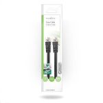 Nedis Satellite & Antenn kabel | F Hane | F Hane | Nickelplaterad | 75 Ohm | Dubbelskärmad | 1.50 m | Rund | PVC | Svart | Kuvert