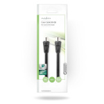 Nedis koaxialkabel | IEC (Koax) Hane | IEC (Koax) Hona | Nickelplaterad | 90 dB | 75 Ohm | Dubbelskärmad | 3.00 m | Rund | PVC | Svart | Kuvert