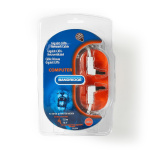 Bandridge CAT6 F/UTP-nätverkskabel RJ45 hane - RJ45 hane, vinklad 5.00 m vit