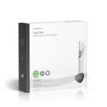 Nedis Koaxialkabel på Bobin | RG58C/U | 50 Ohm | Dubbelskärmad | ECA | 25.0 m | Koax | PVC | Vit | Presentbox