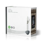 Nedis Koaxialkabel på Bobin | RG58C/U | 50 Ohm | Dubbelskärmad | ECA | 50.0 m | Koax | PVC | Vit | Presentbox