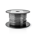 Nedis Koaxialkabel på Bobin | RG174 | 50 Ohm | Enskaligt skydd | ECA | 100.0 m | Koax | PVC | Svart | Rulle Nedis Koaxialkabel på Bobin | RG174 | 50 Ohm | Enskaligt skydd | ECA | 100.0 m | Koax | PVC | Svart | Rulle