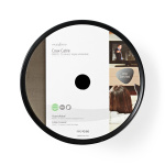 Nedis Koaxialkabel på Bobin | RG6T | 75 Ohm | Dubbelskärmad | ECA | 100.0 m | Koax | PVC | Vit | Rulle