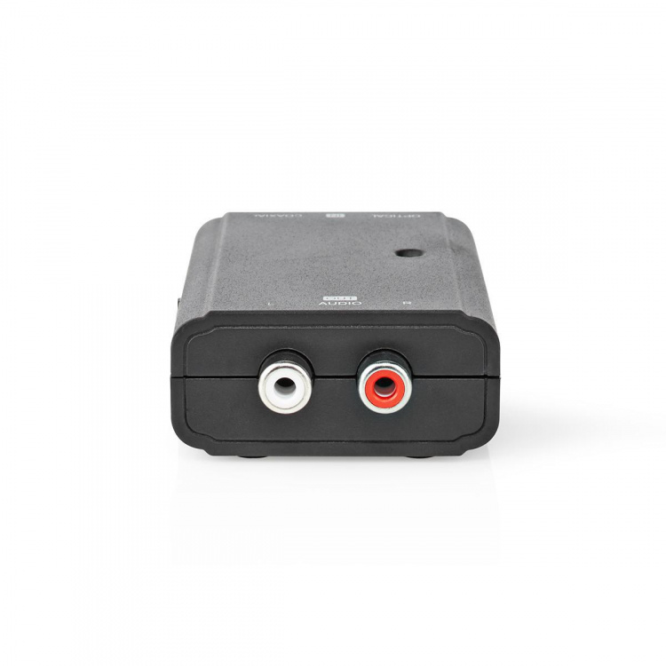 Nedis Digital Audio Omvandlare | Tvåvägs | Ingång för audio/video/dataanslutningar: 1x S/PDIF (RCA) Female / 1x Toslink Female | Audio / video / dataanslutningar utgång: 2x RCA Male | Instruktionsbok | Svart