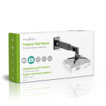 Nedis Projektor Fäste | Fullständigt justerbar | 15 kg | Roterbar | Går att tilta | Stål | Svart