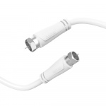 Hama Antennkabel SAT 90dB F-F Vit 1,5m Hama Antennkabel SAT 90dB F-F Vit 1,5m