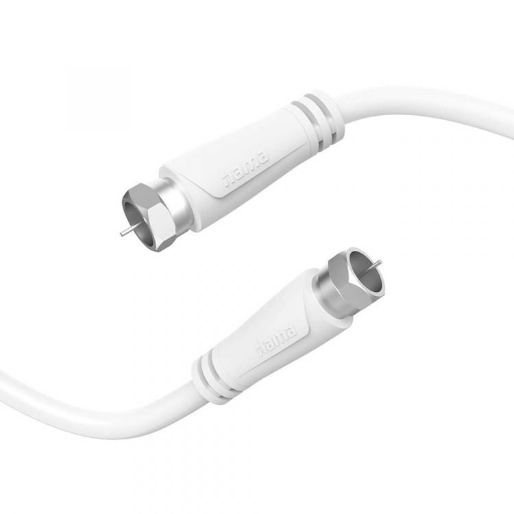 Hama Antennkabel SAT 90dB F-F Vit 1,5m Hama Antennkabel SAT 90dB F-F Vit 1,5m