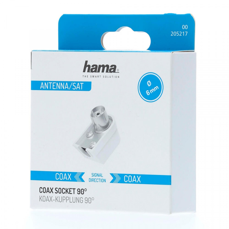Hama Antennkontakt Hona Koax Vinklad Skruvbar Hama Antennkontakt Hona Koax Vinklad Skruvbar