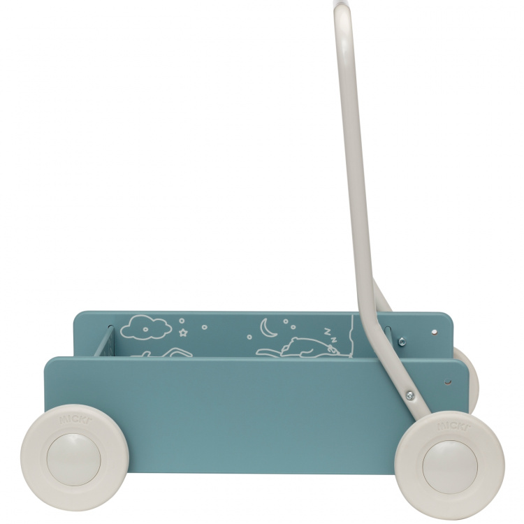 Micki Lära Gå Vagn, Blå