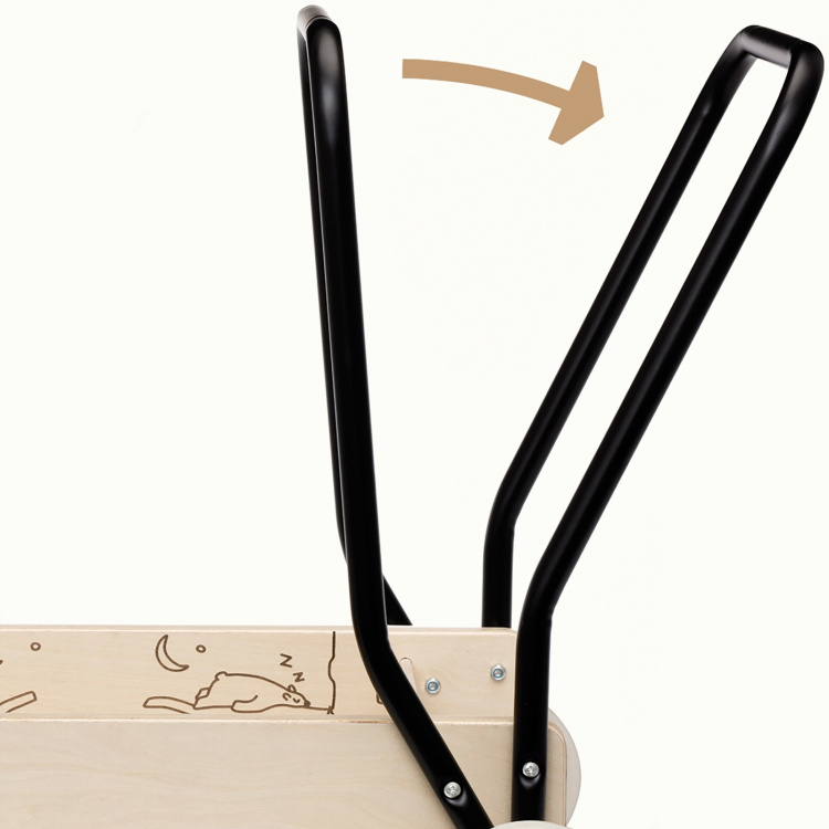 Micki Lära gå vagn trä premium