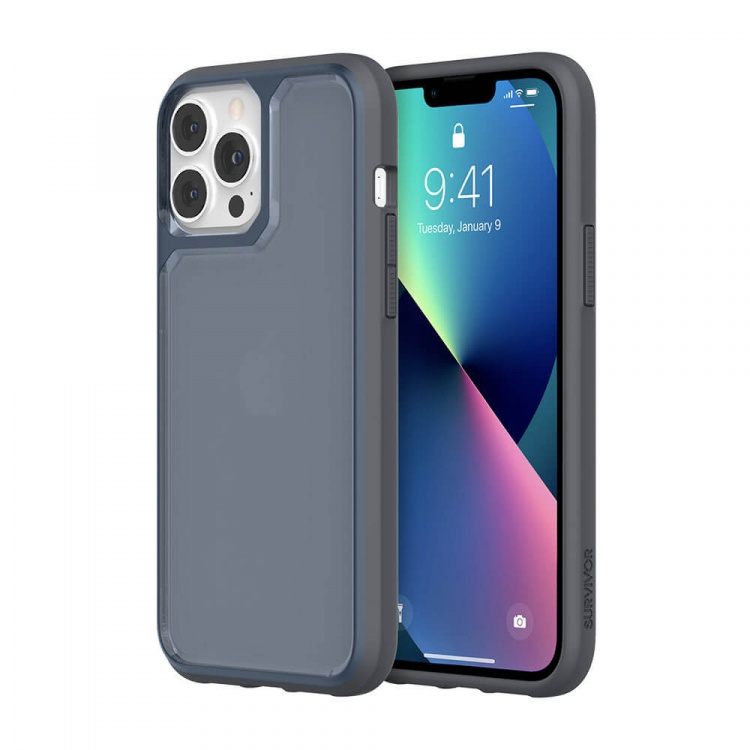 Survivor Mobilskal Strong iPhone 13 Pro Max Blå/Grå Survivor Mobilskal Strong iPhone 13 Pro Max Blå/Grå