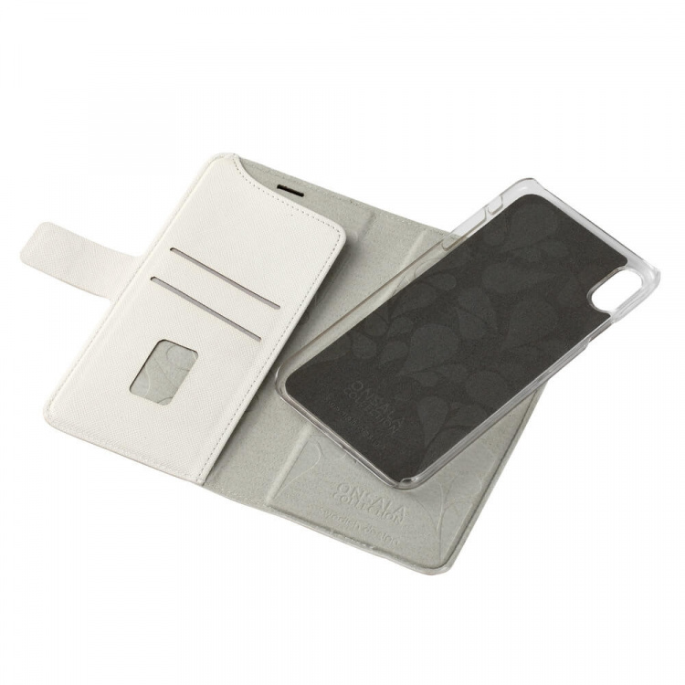 Onsala Mobilfodral Saffiano White - iPhone XS Max