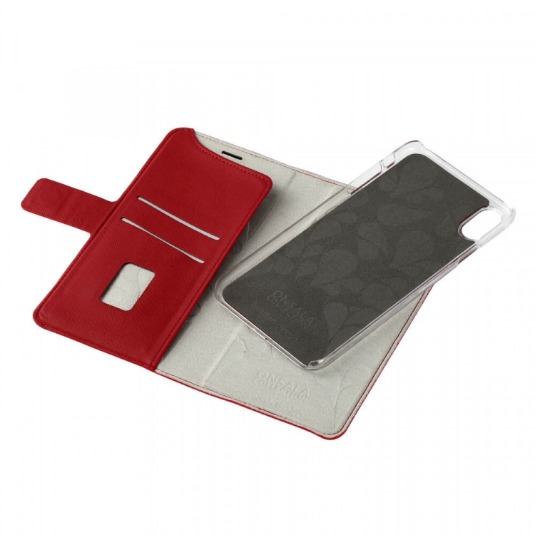 Onsala Mobilfodral Saffiano Red - iPhone XS Max