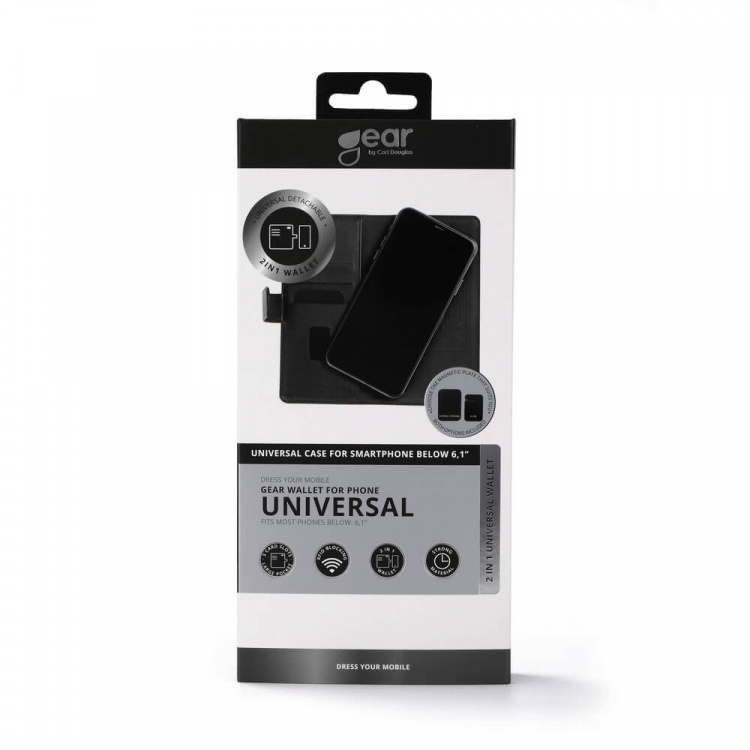 GEAR Mobilfodral Universal Klister/Magnet För Mobiler upp till 6,1 GEAR Mobilfodral Universal Klister/Magnet För Mobiler upp till 6,1