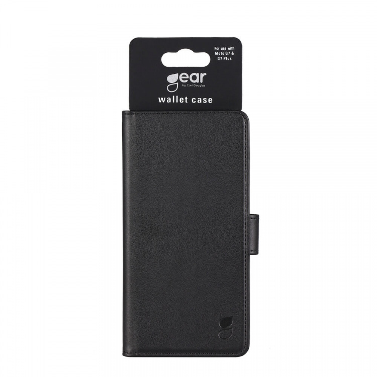 Gear Mobilfodral 3 Kortfack Svart - Motorola Moto G7 / G7 Plus