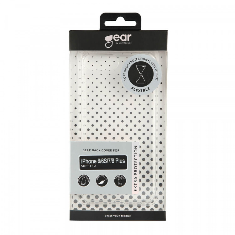 Gear Mobilskal TPU Transparent - iPhone 6/7/8 Plus