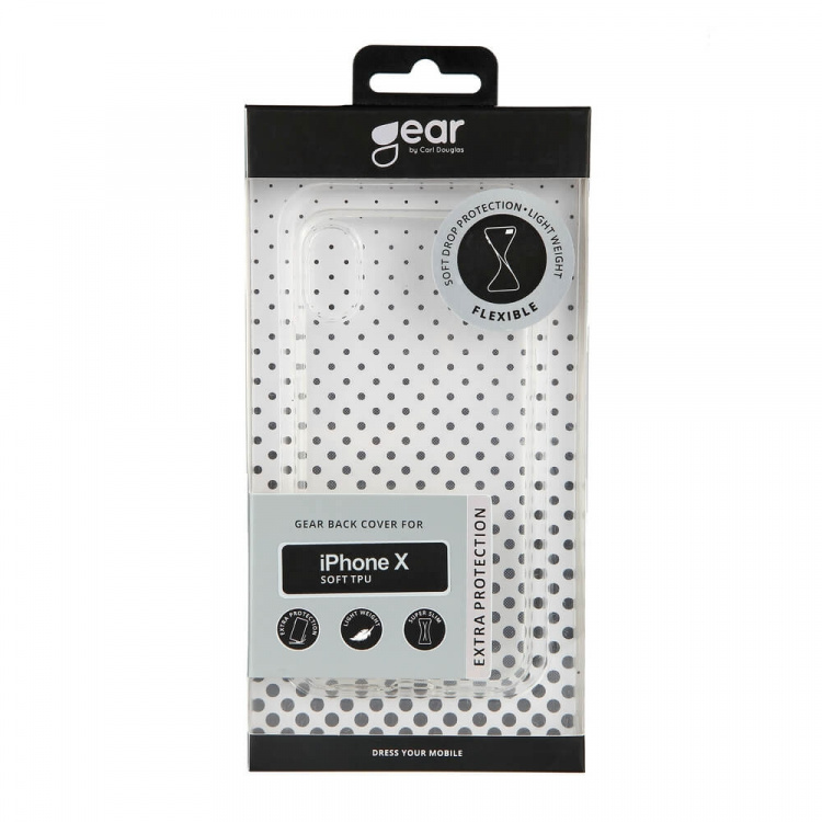 Gear Mobilskal TPU Transparent - iPhone X/XS Gear Mobilskal TPU Transparent - iPhone X/XS