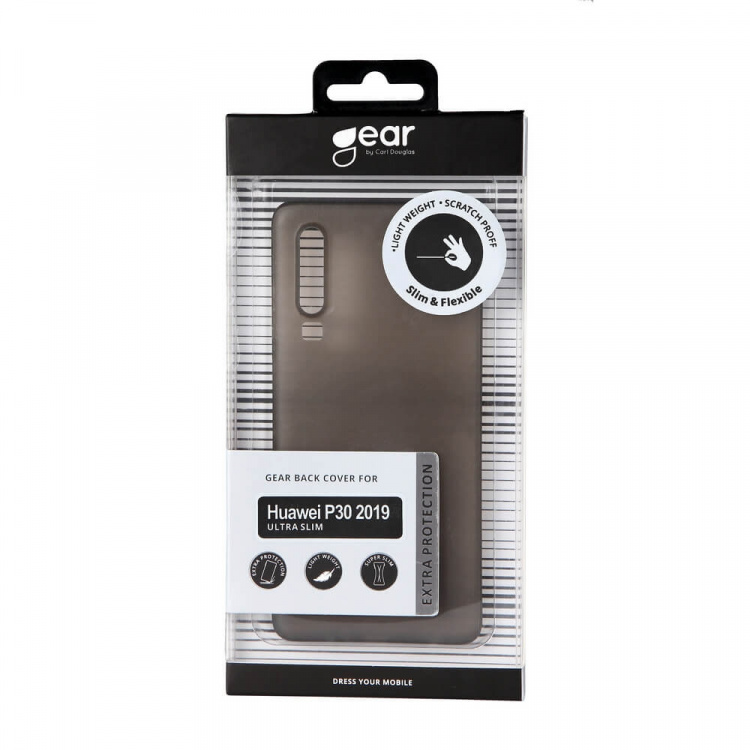 Gear Mobilskal Ultraslim Svart - Huawei P30 2019 Gear Mobilskal Ultraslim Svart - Huawei P30 2019