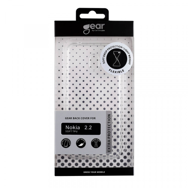 Gear Mobilskal TPU Transparent - Nokia 2.2