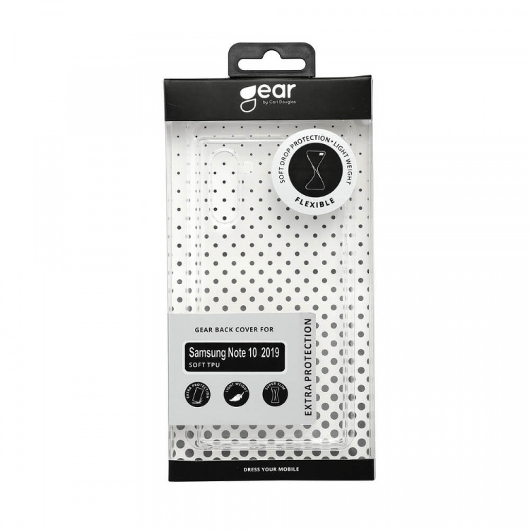 Gear Mobilskal TPU Transparent - Samsung Note 10 2019 Gear Mobilskal TPU Transparent - Samsung Note 10 2019