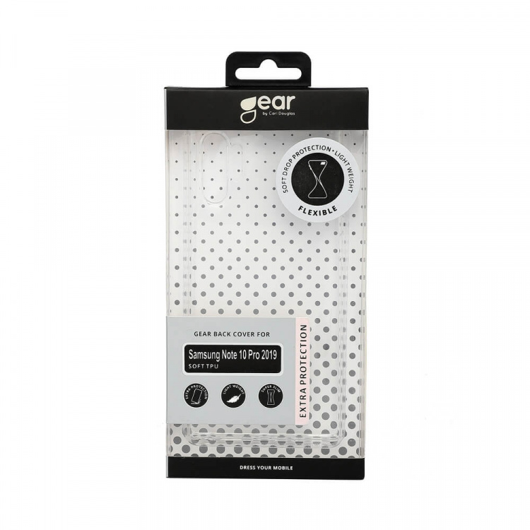 Gear Mobilskal TPU Transparent - Samsung Note 10 Pro 2019 Gear Mobilskal TPU Transparent - Samsung Note 10 Pro 2019