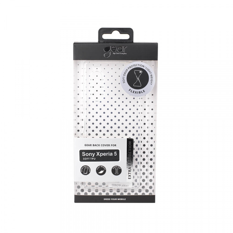 Gear Mobilskal TPU Transparent - Sony Xperia 5 Gear Mobilskal TPU Transparent - Sony Xperia 5