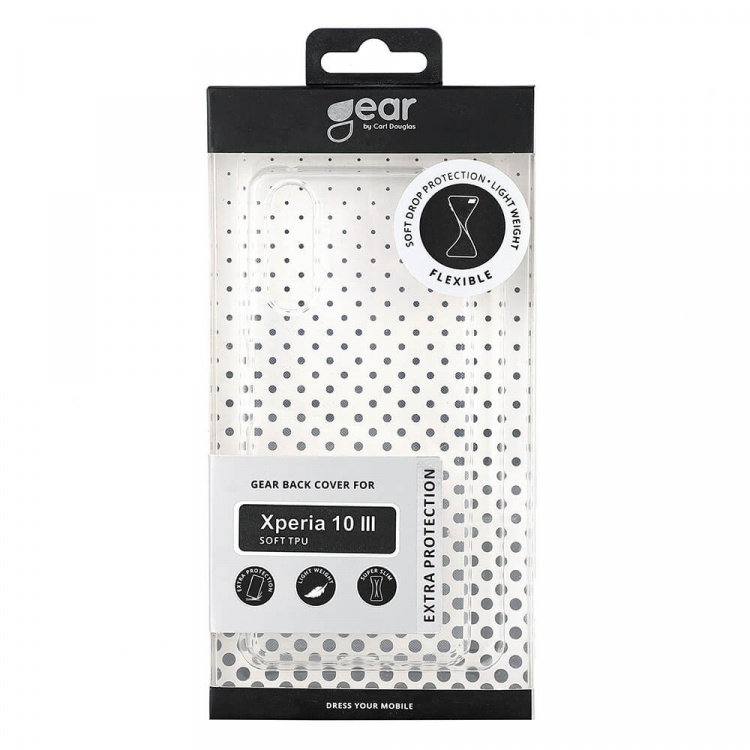 Gear Mobilskal TPU Transparent - Xperia 10 III Gear Mobilskal TPU Transparent - Xperia 10 III