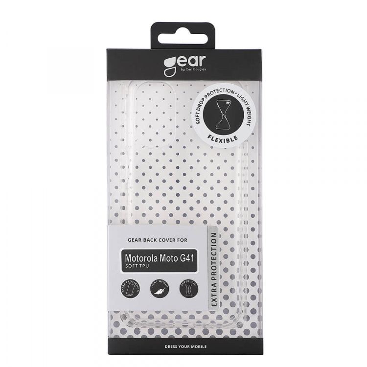 Gear Mobilskal TPU Transparent - Motorola Moto G41 Gear Mobilskal TPU Transparent - Motorola Moto G41